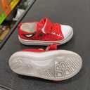 Cozystep Toddler Boys Girls Slip On Canvas Sneakers Cartoon Dinasour Printed Little Kid Unisex Adjustable Strap Walking Shoes Lazy Shoes with Hook and Loops 29