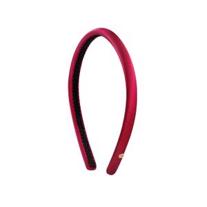 EVITA PERONI Silk Headband Thin Headbands for women Satin Headbands Non Slip and Comfortable Hairband for Women-Red