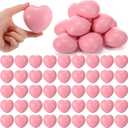 Soulchen 24 Pcs 2.75 Inch Conversation Heart Stress Balls Bulk Valentine's Day Heart Shaped Foam Stress Relief Balls for Adults, Coworkers Valentine Party Favor