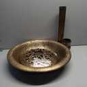 Mademax 28 Inch Height Polyresin Lightweight Antique Bird Bath for Yard, Garden, Patio, Outdoor (Copper)