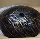 Bathroom Leaf Shape Artistic Glass Vessel Sink, Brown, 14"D x 22"W x 7"H