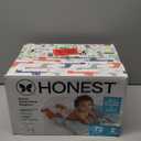 The Honest Company Comfort Dry Disposable Daytime Diapers for Sensitive Skin, Hypoallergenic, Fragrance-Free, Multi-Colored Giraffes + Barnyard Babies, Club Box, Size 2 (12-18 lbs), 72 Count