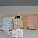 Langsprit Washable Female Dog Diapers (3 Pack) - No Leak Reusable Diapers for Doggy Female in Period - Highly Absorbent Dog Heat Panties with Adjustable Snaps Black M Size