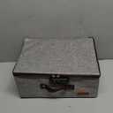 Locking Adult Game Toy Storage Organizer Lock Box Toy Storage Bins Game Toys Storage, Large capacity 14 x 10 x 6.3 Inches (Heather Grey)