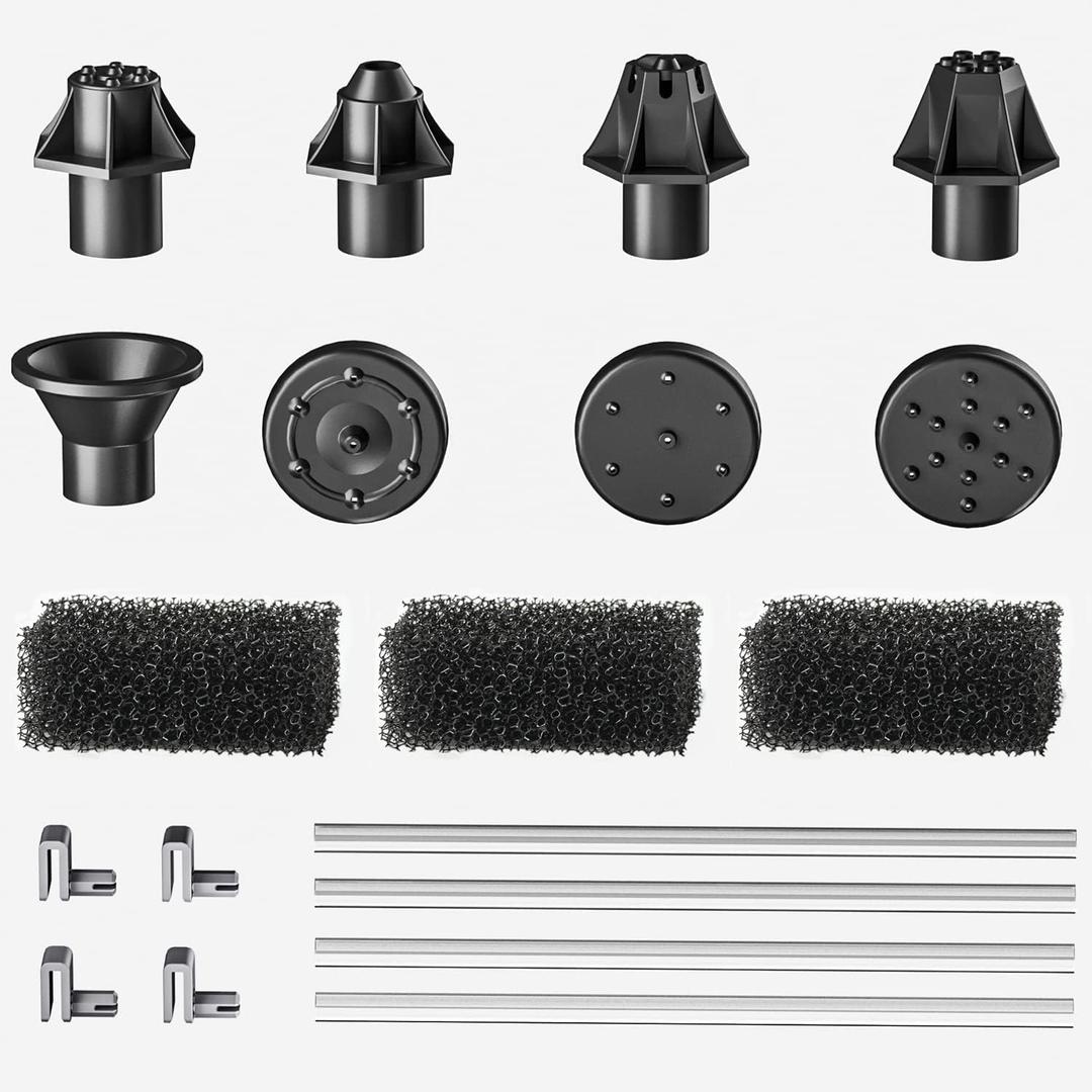Solar Fountain Accessory (Narrow)-8 Nozzles, 4 Fixer Rods, 3 Filter Cottons