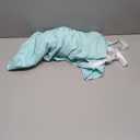 Wrap Around Dust Ruffle Bed Skirt - Spa Blue - for Full Size Beds with 12 Inch Drop - Easy Fit Elastic Strap - Adjustable Pleated Bedskirt w/Brushed Fabric Wrinkle Free - for Women, Men, Kids & Teens