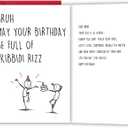 Funny Gen Z Slang Birthday Card for Him Her, Hilarious 13th 14th 15th 16th 17th 18th Birthday Gift for Son Daughter Niece Nephew, Teenagers Bday Decorations & Gifts