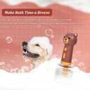 Electric Foaming Shampoo Dispenser for Dog and Cat Bathing, Rechargeable Soap Dispenser for Pet Bathing, Bathroom, Kitchen Sink, Toilet Cleaning