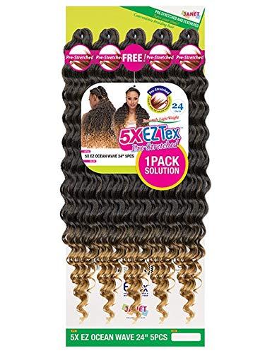 Janet Collection - 5X EZ Ocean Wave - 5PCs - Pre-Stretched (24", 1)