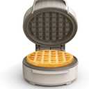 bella Snack-n-Store Mini Waffle Maker, EverGood Ceramic Nonstick Coating, Cord Wrap, Ready Indicator Light & Cool Touch Handles, Stackable Design & Customizable Plates, 350 Watt, Oatmilk