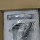 Black Bathtub Drain Tip Toe Tub Conversion Kit Assembly,Wellup Tub Drain Trim Kit with Two Hole Overflow Faceplate,Matte Black