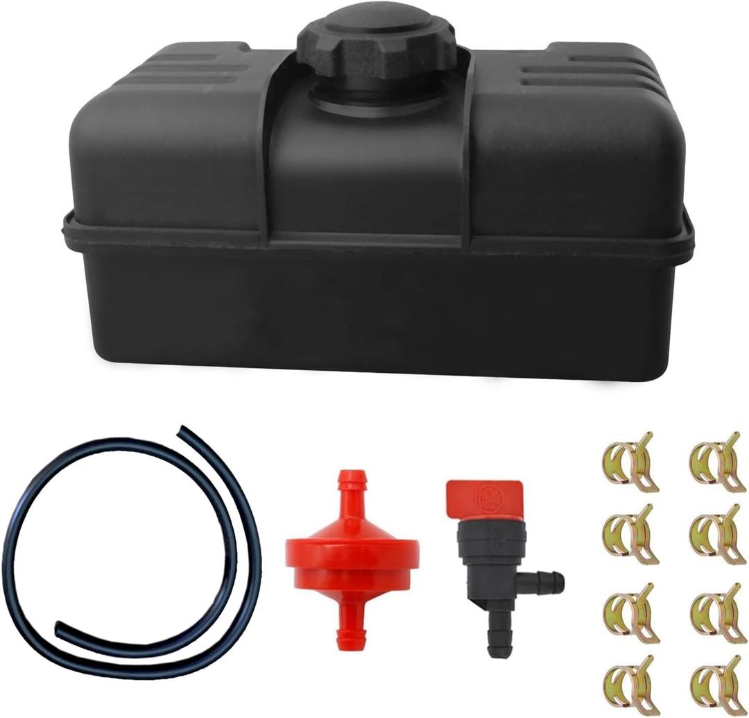34156A Fuel Tank GAS 4 Quart Compatible with Various Tecumseh 37290 34156 H30 H35 H40 H50 HS40 HS50 HM80 HM100 Engines With Cap and Shut Off Valve