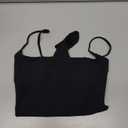 SUUKSESS Women Sexy Square Neck Thong Bodysuit Backless Sleeveless Cami Body Suit Top (Black, XS)