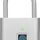 Fingerprint Padlock, USB Charging Waterproof Mini Smart Security Lock with No App, No Key, No Trouble, Friendly for Kids and Elderly