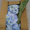 Blue Hydrangea Artificial Flowers Large Artificial Hydrangeas Silk Flowers for Home Decor Indoor Wedding Flowers Bouquets Faux Flowers Kitchen Centerpiece Table Decorations