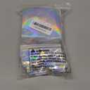 100 Pack Resealable Holographic Bags for Small Business, Iridescent Mylar Bags with Clear Front Smell Proof Foil Packing Pouches for Multipurpose Storage (4 X 6 inches)