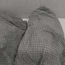 PrinceDeco Stretch T Cushion Sofa Slipcovers Jacquard 3 Piece Sofa Cushion Covers for 3 Cushion Couch Sofa Seat Cushion Covers with Elastic Bottom for Kids,Dog,Small Checked Pattern,Gray (Grey)