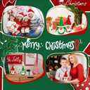 2 Pcs Handmade Crochet Christmas Gnomes Xmas Crochet Tabletop Ornaments Dwarf Plush Dolls Table Centerpieces Festive Holiday Christmas Tree Decoration Knitting Craft Art Supplies