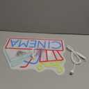 Cinema Neon Sign Dimmable Movie Neon Light Sign for Wall Decor Film Theater Led Signs for Home Bar Movie Night Party Man Cave Film Room Gift 15.7" x 12.2"