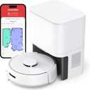 SwitchBot Mini Robot Vacuum K10+, Self-Emptying Base for 70 Days of Cleaning, LiDAR Navigation, Robot Vacuum and Mop Combo with Custom Cleaning, 48dB Ultra Quiet, 150Mins Max, Compatible with Alexa
