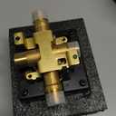 RJDIBAN Shower Valve for Delta R10000-UNWSHF, 3 Port 1/2 Inch Connection 1-Pack, R10000 Valve Kit Compatible with Delta MultiChoice 13 14 17 17T Shower Trim, High Flow Brass Construction With Stops