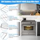 UPGRADED WB48T10095 Oven Rack Replacement for GE Profile Oven Racks Stove Shelf,304 Stainless Steel GE Hotpoint Gas Range Stove Rack Parts 23.75 x 17.4Spectra XL44 Electric Roaster Oven Wire Rack