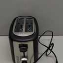 Amazon Basics 2 Slice Toaster, With 6 Browning Settings, Extra Wide Slots For Bagels and Special Breads, Removable Easy-to-Clean Crumb Tray, Cancel/Defrost/Bagel Buttons, 900W, Black & Silver