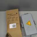 Hrensaw Medium Outdoor Electrical Box(10.6x5.5x4.5inch),Weatherproof Connection Box w/6 Cable Entry,IP54 Waterproof Extension Cord Cover Protect Power Strip,Timer,Plug,Holiday Lights,Grey