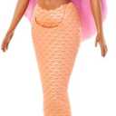 Barbie Mermaid Doll with Pink Fantasy Hair & Headband Accessory, Toy with Starfish-Inspired Bodice & Soft Orange Tail