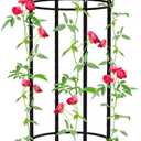 Garden Obelisk Trellis for Climbing Plants 4 Feet Tall Plant Support Cage, Tower Obelisk Plant Support Indoor Potted Plant, Plant Trellis for Climbing Vines, Tomato, Flower, Vegetable, Rose (1 Pack)