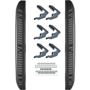 7 Inches Running Boards Compatible with 2019-2026 Chevy Silverado & GMC Sierra 1500(Excl 2019 Ld/Lt) 2020-2025 Silverado/Sierra 2500HD 3500HD Crew Cab, Black Textured Side Step Nerf Bars