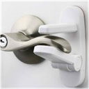 Door Lever Lock (2 Pack) – Prevents Toddlers from Opening Doors – Easy One Hand Operation for Adults – Durable ABS with 3M Adhesive Backing – No Tools Needed for Install