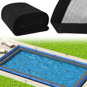 16x32 Ft Pool Leaf Net Cover Rectangular Leaf Cover for Inground Pool, Heavy Duty Pool Cover Prevent Leaves and Debris from Entering The Pool