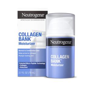 Neutrogena Collagen Bank Face Moisturizer, Larger Size Anti-Aging Face & Neck Collagen Cream, Bakuchiol, Face Lotion Supports Skins Natural Collagen for Visibly Plump Skin, 2.7 fl. oz