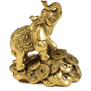 Feng Shui 3" Money Elephant Figurine Wealth Lucky Figurine Gift & Home Decor