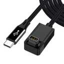 AGVEE 3.3ft Angled Replacement Charger Cable for Coros Smartwatch, 90 Degree Braided Cord for Coros Pace 3/Pace 2/Apex 2 Pro/Apex 2/Apex/Vertix 2/Vertix, Black