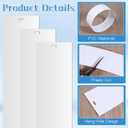 12 Pack 82.5" White Vertical Blind Replacement Slats PVC Vertical Window Blinds UV Resistant Verticals Window Blinds for Sliding Doors & Windows
