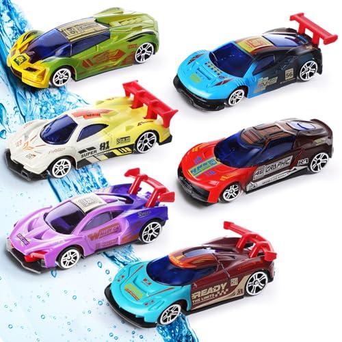 HyDren 12 Pcs Color Change Cars Toy Vehicles in Water Color Changing Bath Toys Car Goodie Bags Fillers Funny Gift for Kids Toddlers Themed Party Favors