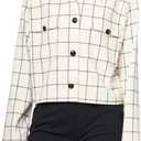 HUGO Women's Big Check Patch Pocket Jacket 4