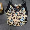 Babydoll Lingerie for Women Sexy Nightgowns Lace Chemise Cute Sleepwear Cami Nightie Modal with Side Slits, Medium