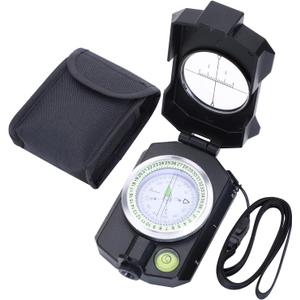 Sportneer Compass Survival Hiking Military Waterproof Lensatic Compass with Inclinometer for Camping Hunting