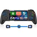 LIFUFUTEE Mobile Gaming Controller for iPhone/Android, Wireless Phone Controller with Hall Joysticks/Triggers, Mobile Controller Support Phone Case for Xbox Game Pass, Steam Link & More, Black