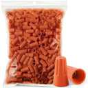600PCS Orange Wire Connectors Nuts 18-16 AWG, Electric Wire Caps Insulating Insert Twist Electrical Wire Connectors, Wire Assortment Nuts for Home Electric Use & DIY Project