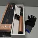 1 1/2 Inch Large Curling Wand for Long Hair, 1.5 Inch Dual Voltage Hair Curling Iron Wand Ceramic Extra Long Barrel,10 Adjustable Temp