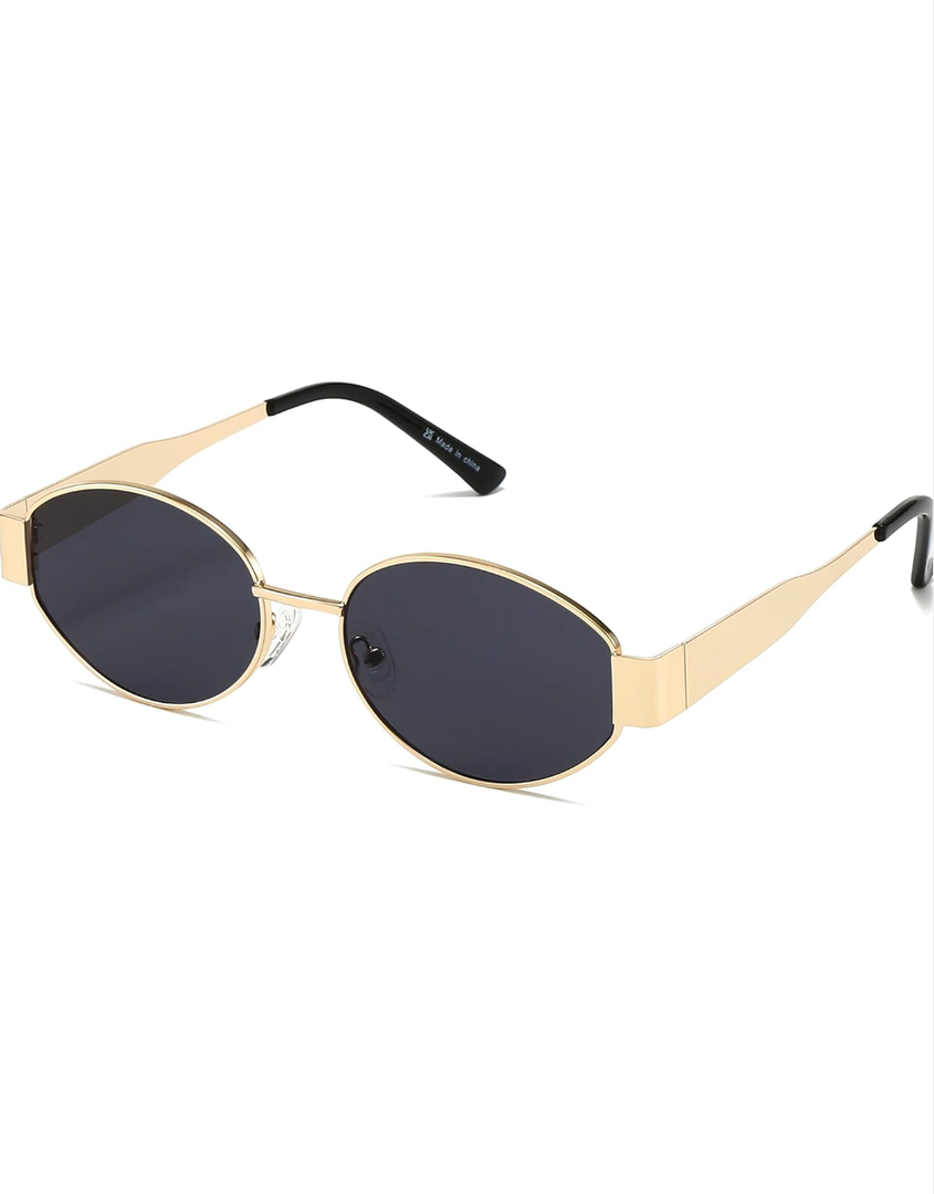 Trendy Oval Sunglasses for Women, Stylish Sun Glasses with UV400 Protection, Fashion Accessories Gift