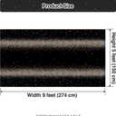 Decor365 Fabric Champagne Gold Tablecloth - 9ft x 5ft (274cm x 150cm) - Black Gold Party Decoration - Graduation, Birthday, Anniversary, Promotion, New Year Eve NYE - Machine Washable - Reusable