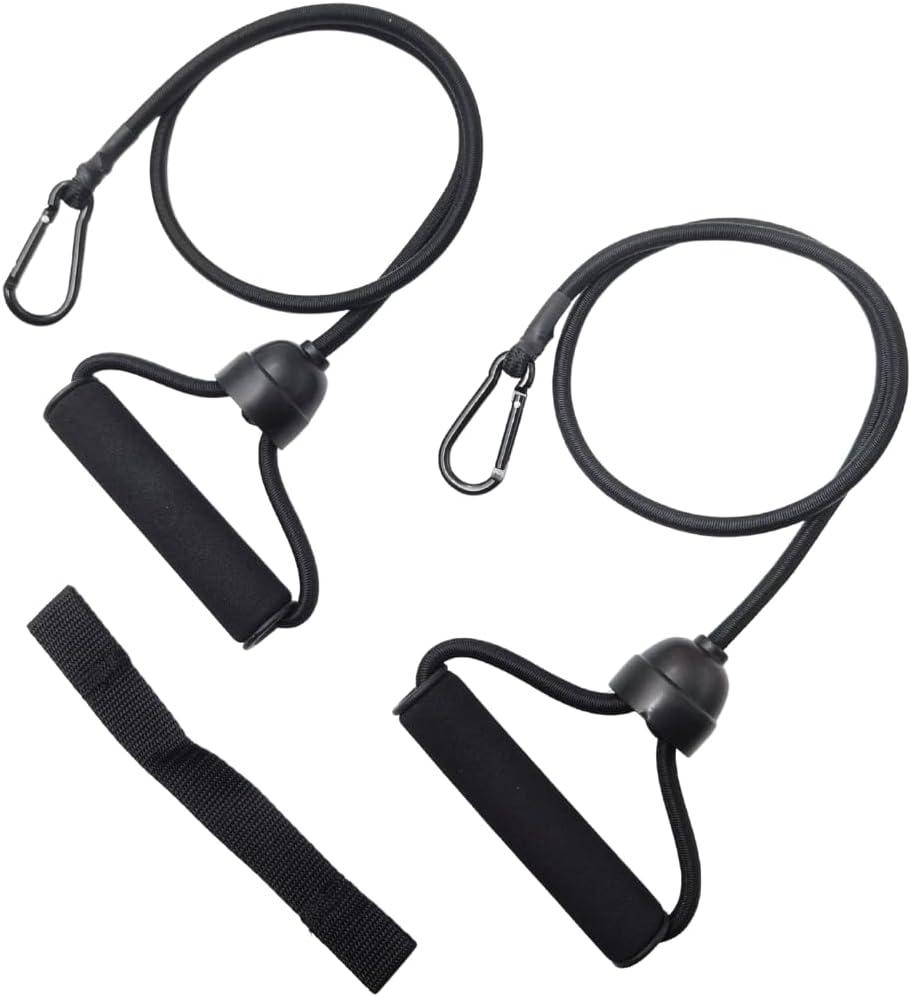 ONIPAX 1 Pair Stepper Resistance Bands with Handles & Connecting Strap  Workout & Exercise Bands for Strength Training, Muscle Toning, Home Gym Fitness Equipment