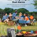 Wireless Meat Thermometer with App Control, 600FT Bluetooth Range, 2 Probes & 6 Sensors, 0.5S Instant Read, LCD Display, IP67 Waterproof Real-Time Monitoring & Smart Alerts for BBQ, Grill, Oven