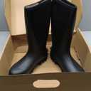 TIDEWE Rubber Boots for Men Multi-Season, Waterproof Rain Boots with Steel Shank, 6mm Neoprene Sturdy Rubber Outdoor Hunting Boots Size 7 (Black)