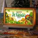 17 Pcs Interchangeable Holiday Season Sign Fall Thanksgiving Christmas Winter Night Light Shadow Box LED Welcome Wood Sign for Table Decorative Wooden Seasonal Decorations Ornament Gifts